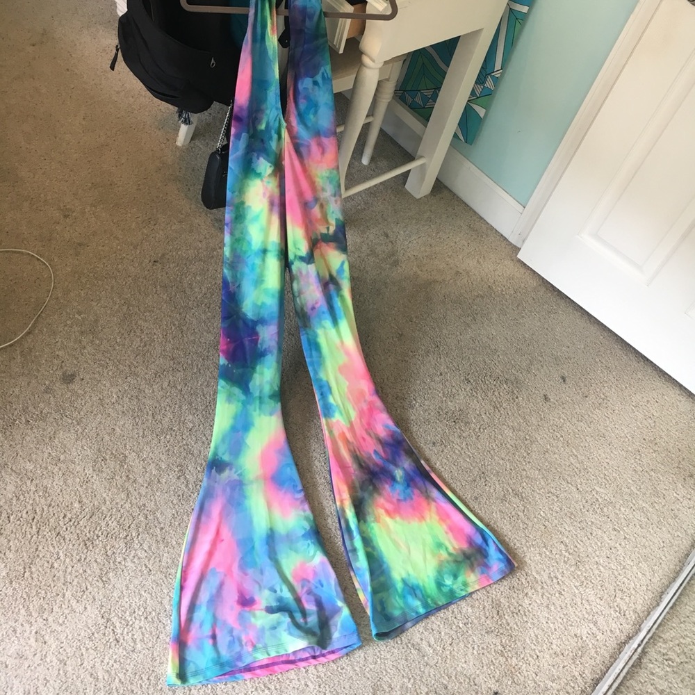 ⭐️Eat Sleep Rave Tie Die Jumpsuit⭐️