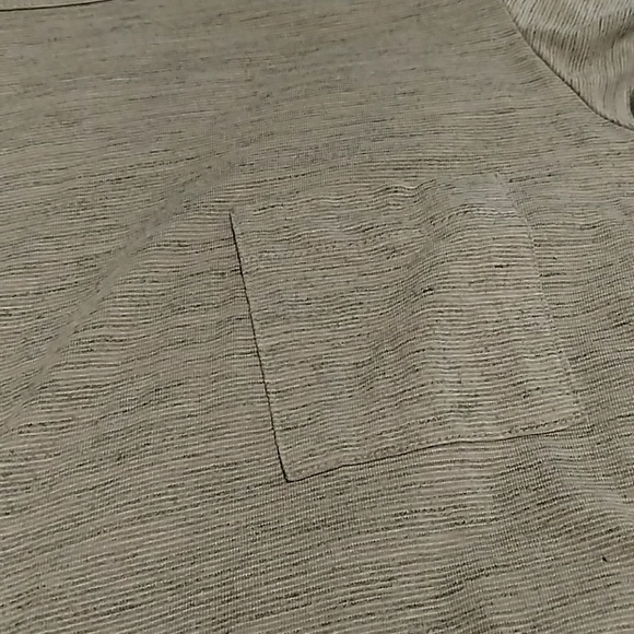 Lularoe gray large carly, black micro stripe - Picture 3 of 3