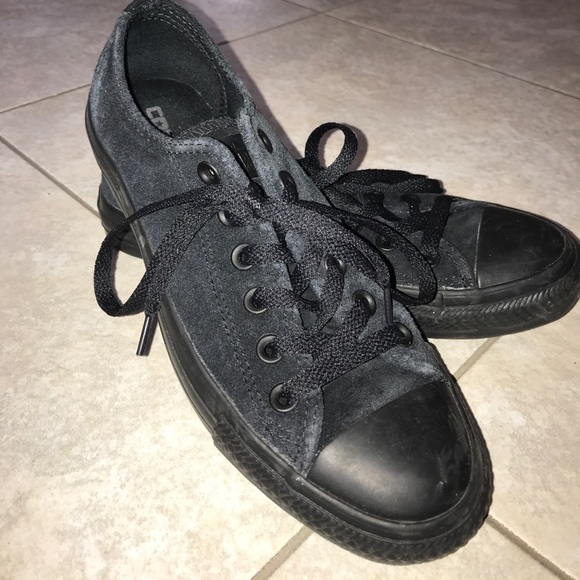 Black suede converse - Picture 1 of 4