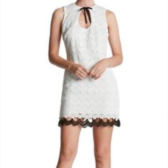 ✨SOLD✨Dress The Population White Lace Sheath Dress - Picture 4 of 4