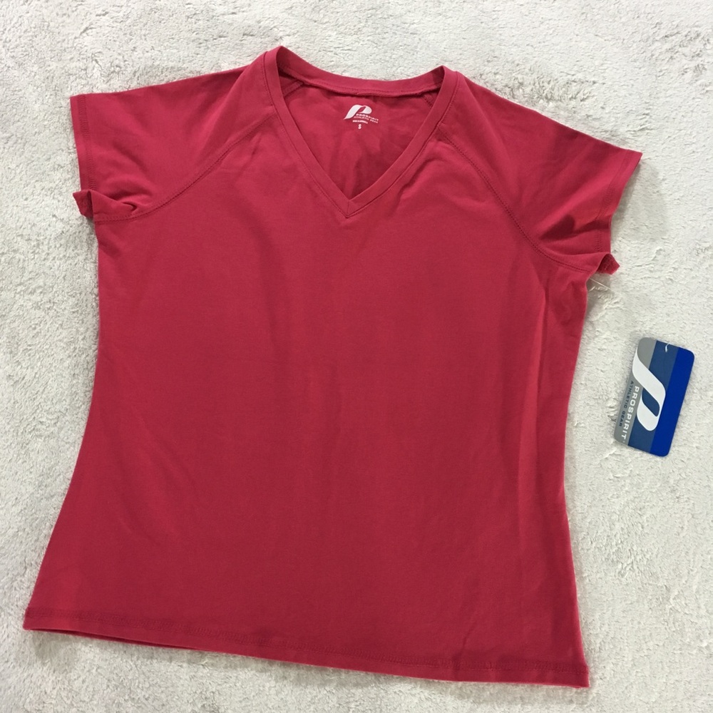 Pro Spirit Athletic Gear -bright pink short sleeve