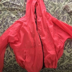 A pink rain coat it's so cute it's a size medium