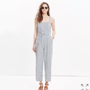 Madewell Muralist Jumpsuit Romper in Stripe