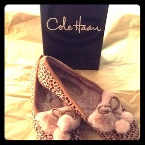 Cole Haan Animal Print Moccassins