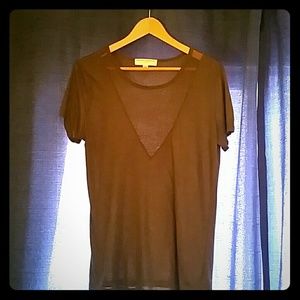 Urban Outfitters peekaboo v-neck Tee