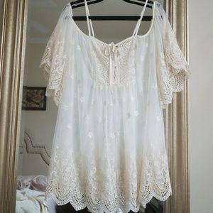 JPB lace detail dress, comes with slip