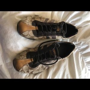 Size 9 Coach sneakers excellent condition!