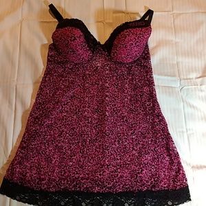 XOXO Stretch Lace XXL Bra Gown/Slip NWOT