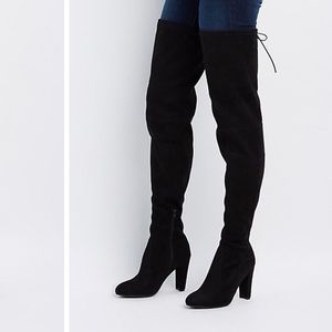 Black over the knee boots in great condition