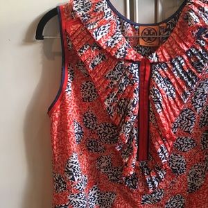 Tory Burch sleeveless patterned blouse