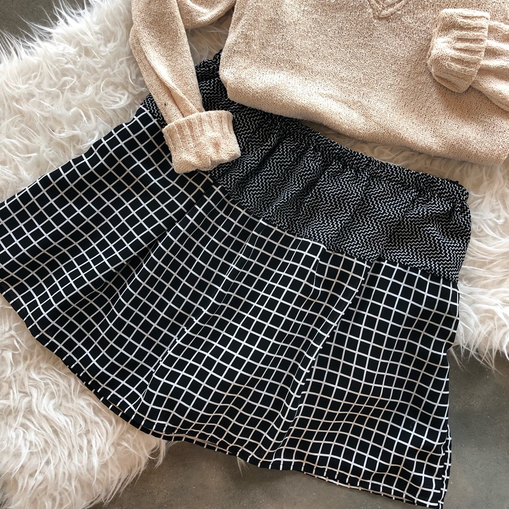 Checkered Mini Skirt