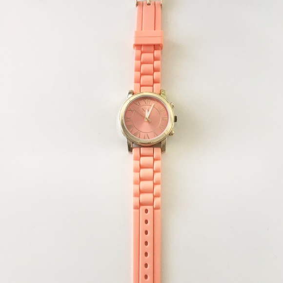Quartz Orange/Gold Silicone Watch - Picture 2 of 3