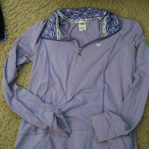 VS PINK dry fit Quarter Zip