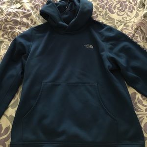 A blue north face