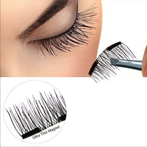 Double magnetic 3D eyelashes extensions NWOT - Picture 2 of 5