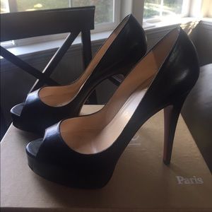 Christian Louboutin Black Hyper Prive 120 Pumps