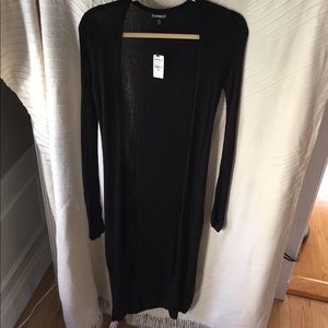 EXPRESS black duster sweater. Never worn.