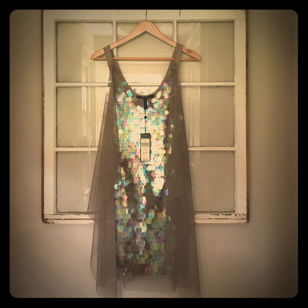 BCBG MAX AZRIA XXS "Nea" dress in hazelnut