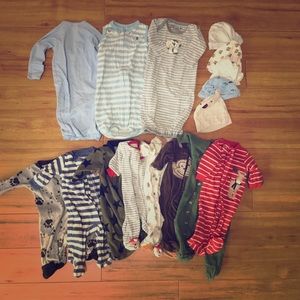 Boys Newborn PJ Lot