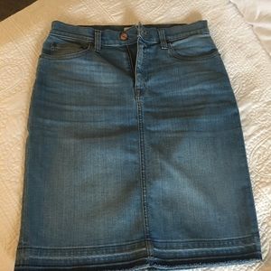 J Crew Denim Pencil Skirt