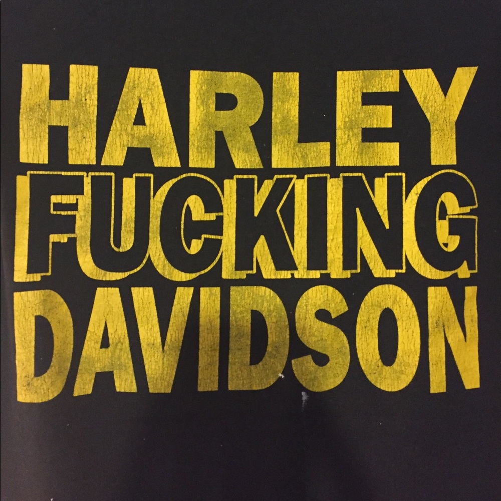 Vintage Trashed Harley Davidson Tee Sz XS-S