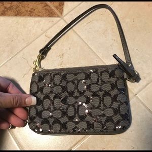Coach Sequined Wristlet