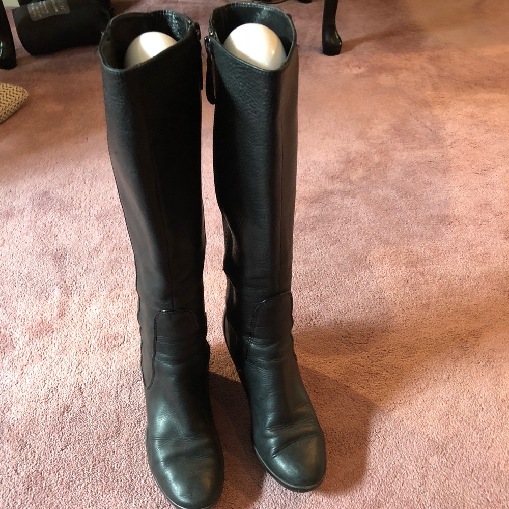 Cole Haan wedge black boots with Nike Air soles