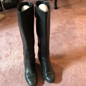 Cole Haan wedge black boots with Nike Air soles