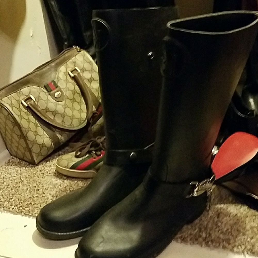 Authentic Giorgio Armani rain boots