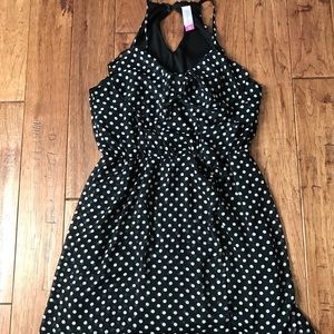 No Boundaries Tie Sleeveless Ruffle Wrap Dress