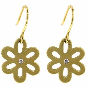 Gold & Diamond Earrings 18k yellow gold GORGEOUS!