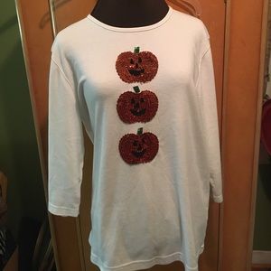 Sequin Pumpkin Shirt XL Halloween 🎃Fall y’all