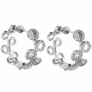 Diamond Earrings 14k white gold BEAUTIFUL!!!!!!!!!