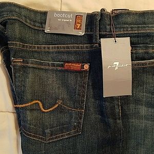 7FAMK dark wash bootcut jeans