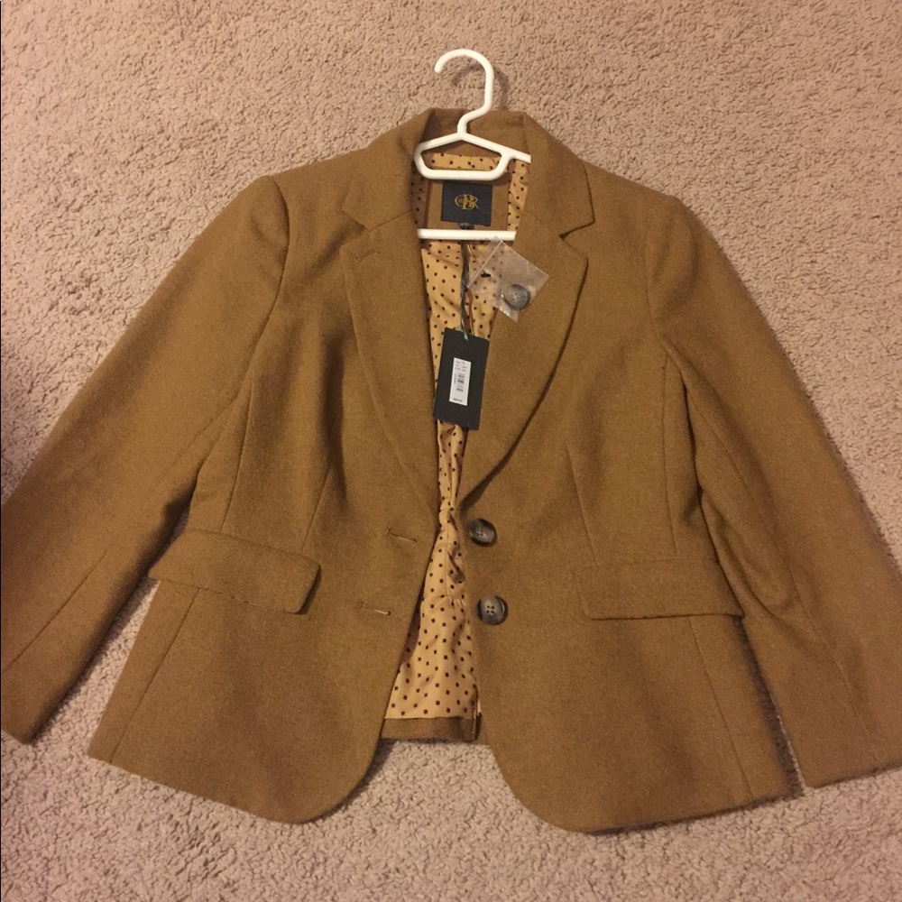 Outback Red mustard brown women's suit coat size S