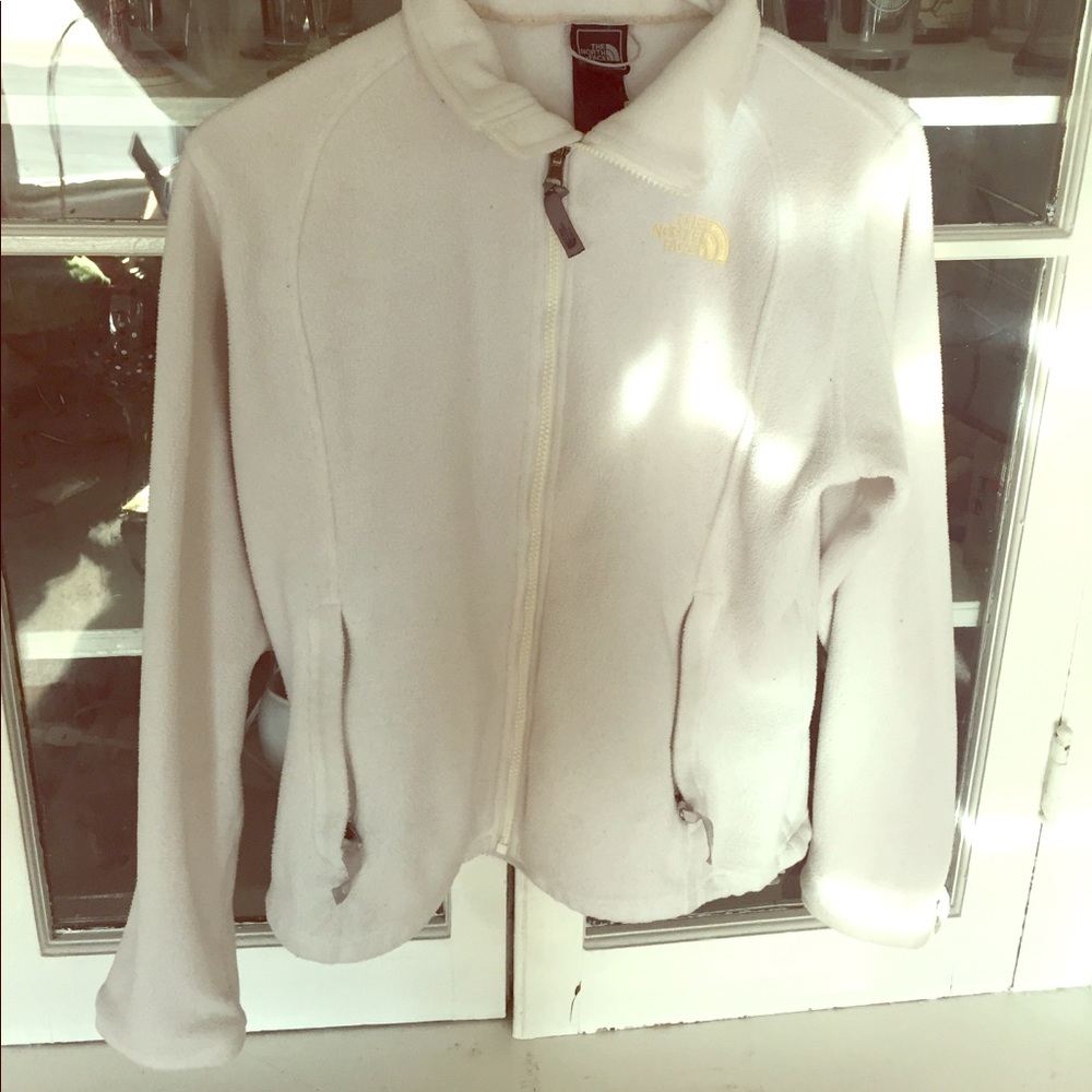 White North Face coat size med