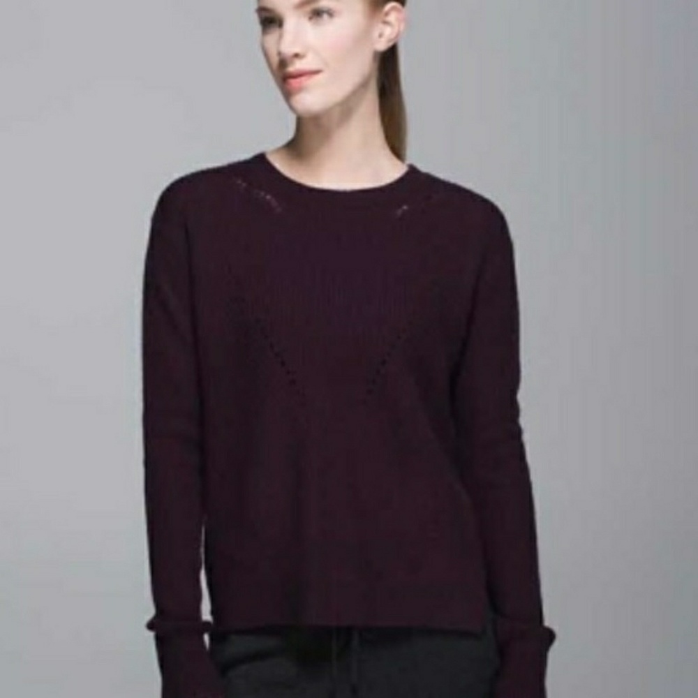 Lululemon Seva Sweater in Black Cherry