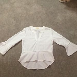 White cotto blouse