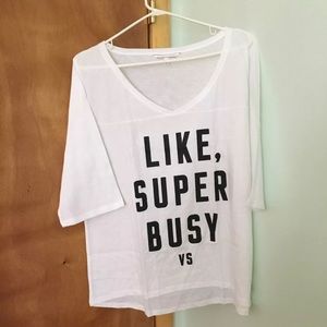 Victoria's Secret Shirt Top New Super Busy