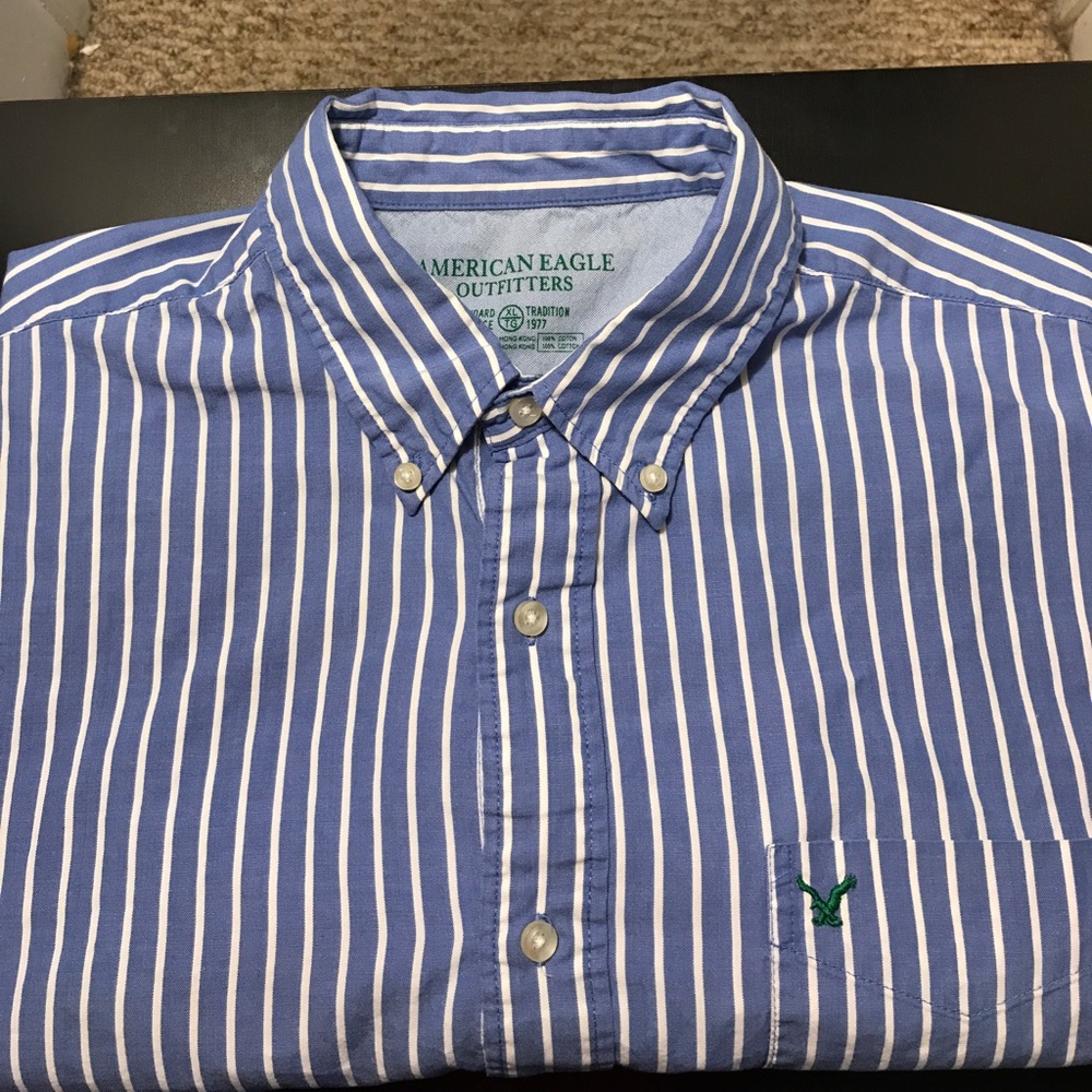 American Eagle Men's XL Button Up Dress Shirt - Picture 5 of 5