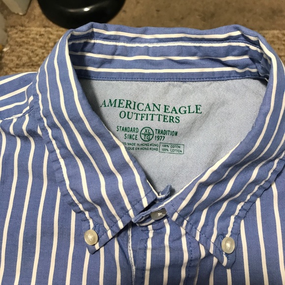 American Eagle Men's XL Button Up Dress Shirt - Picture 3 of 5