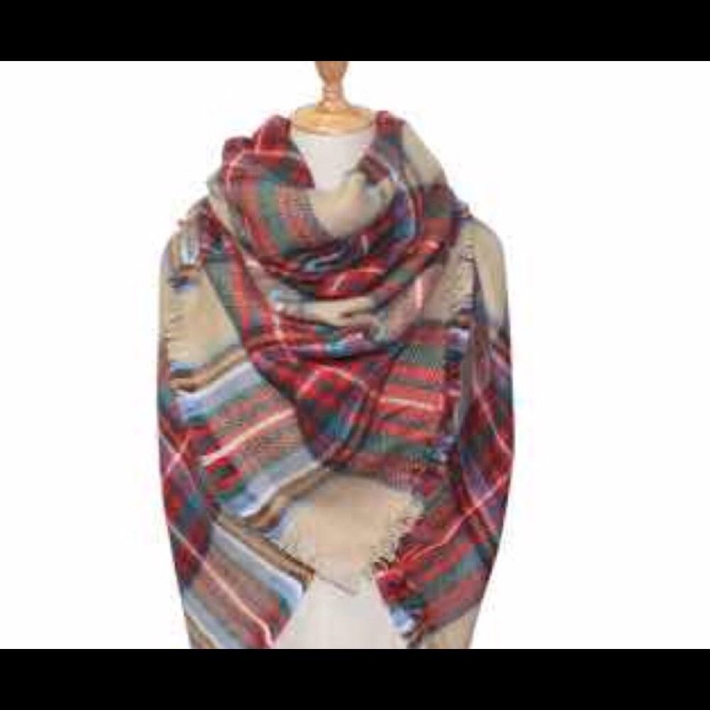 Oversized blanket scarf