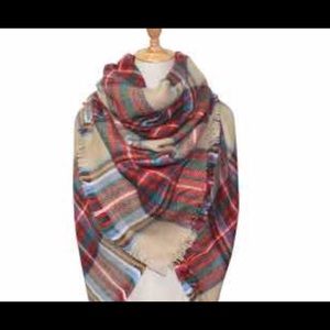 Oversized blanket scarf