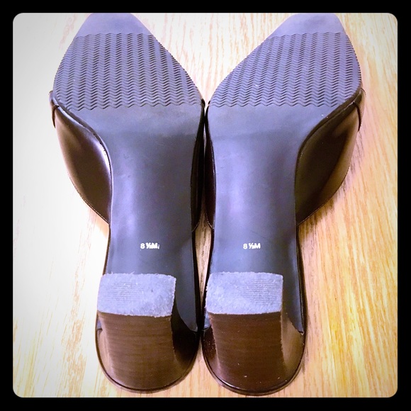 Leather Slip-On Mules - Size 8 1/2 - Picture 4 of 4