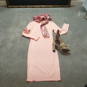 Pretty in pink body con dress