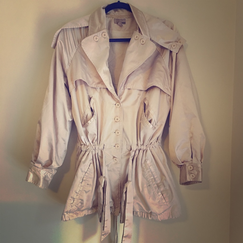 Shiny Trench Coat