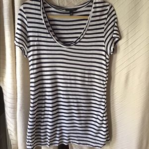 Striped nautical BANANA REPUBLIC linen tee