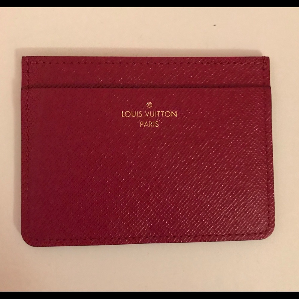 AUTHENTIC Louis Vuitton Leather Card Holder