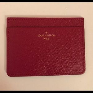 AUTHENTIC Louis Vuitton Leather Card Holder