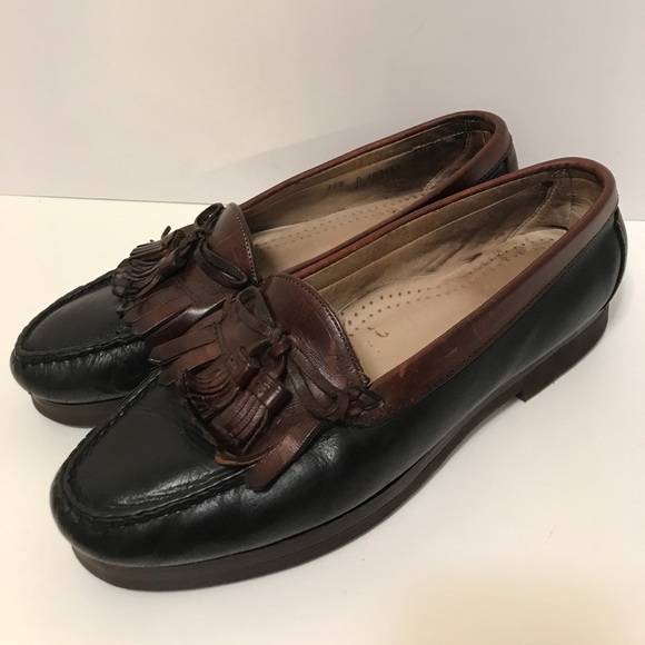 Cole Haan Other - Cole Haan Two Tone Kiltie Tassel Loafer Sz 11.5D